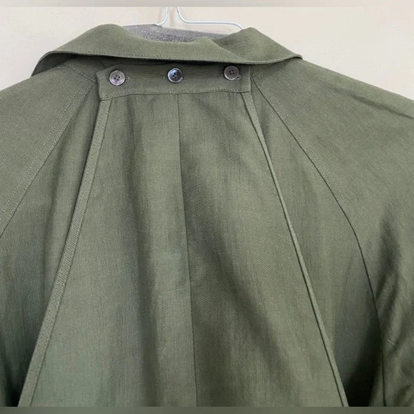 Derek Lam 10 Crosby Olive Green Grommet Hem Mini Dress sz 4 - Picture 8 of 14